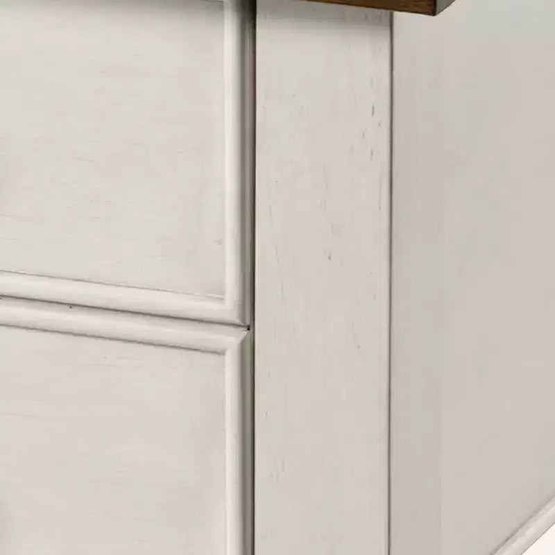 Scrivania marrone anticata da 55" – 1 Persona