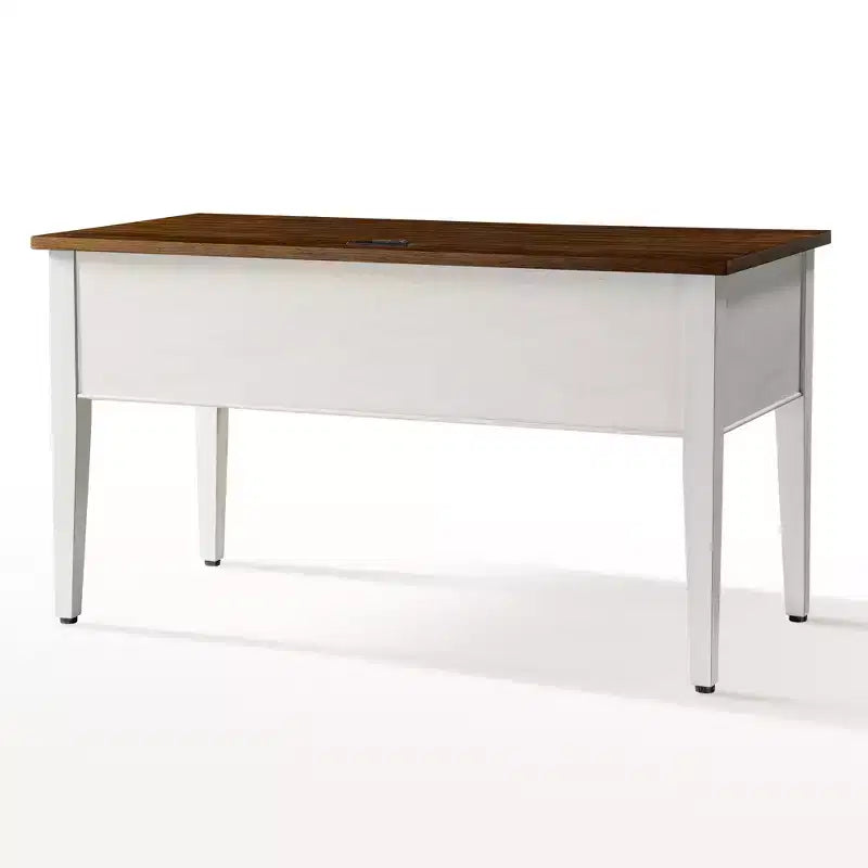 Scrivania marrone anticata da 55" – 1 Persona