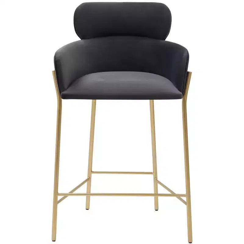 Charlize Velvet Counter Stool - SFV4756 - Safavieh Couture