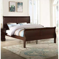 Letto a slitta in ciliegio massiccio, King, 1 posto