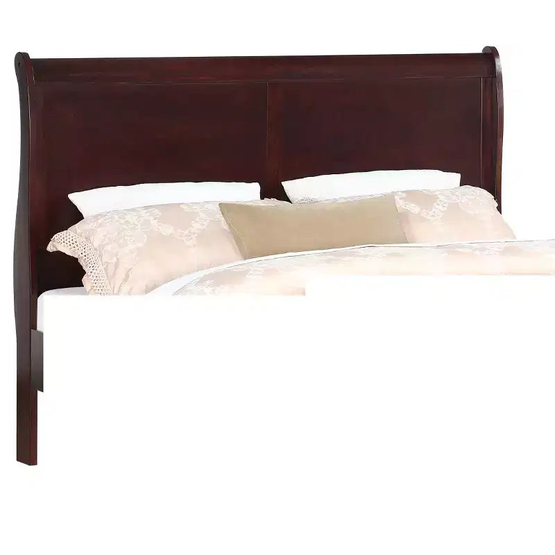 Letto a slitta in ciliegio massiccio, King, 1 posto