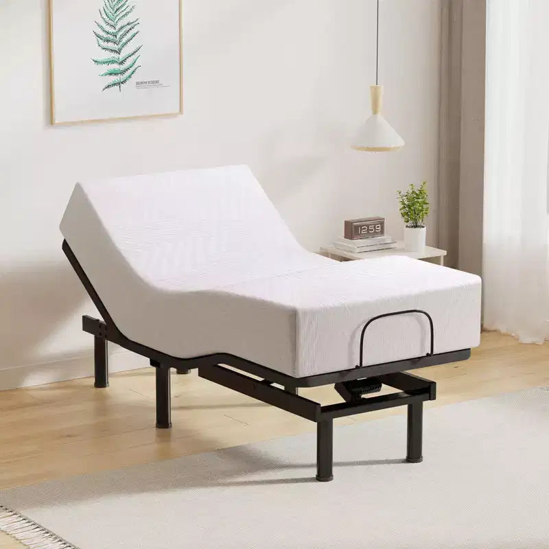Base letto regolabile nera con telecomando wireless – Per uso da 1-2 persone