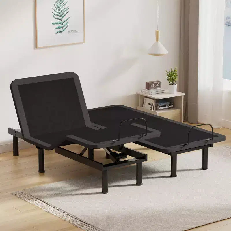 Base letto regolabile nera con telecomando wireless – Per uso da 1-2 persone