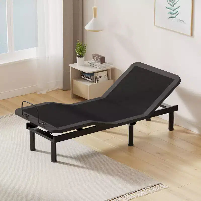 Base letto regolabile nera con telecomando wireless – Per uso da 1-2 persone