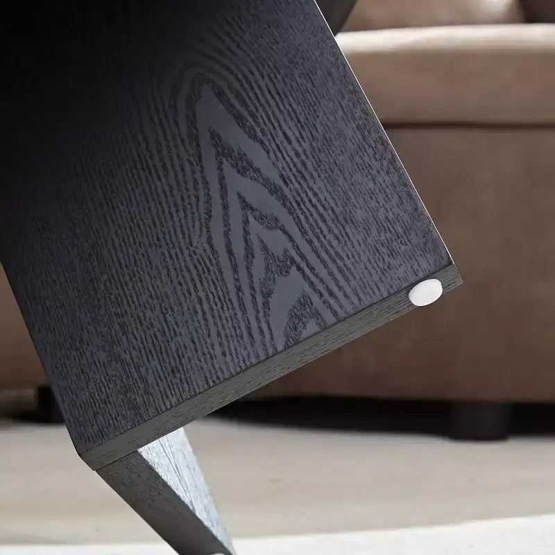 Okak 39L Tavolino da caffè moderno ovale, Tavolino da salotto piccolo con base a piedistallo robusta, Dimensioni salvaspazio per appartamento per soggiorno e camera da letto