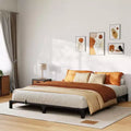 Bed Frame, Metal Platform, No Screws Needed, Heavy Duty Capacity, Tool-Free Assembly, Reinforced Slats & Legs