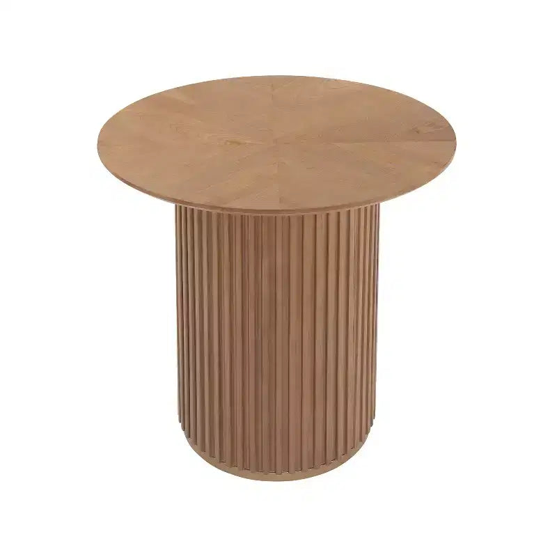 Tavolo da pranzo rotondo altezza bancone, nero / frassino chiaro / noce, 4 posti a sedere