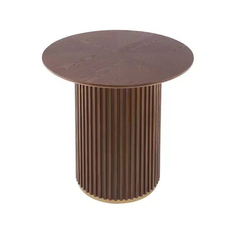 Tavolo da pranzo rotondo altezza bancone, nero / frassino chiaro / noce, 4 posti a sedere
