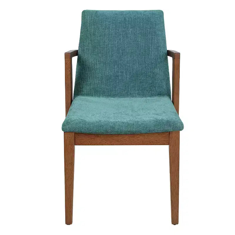 Sedie da pranzo moderne in similpelle noce e beige, set da 2