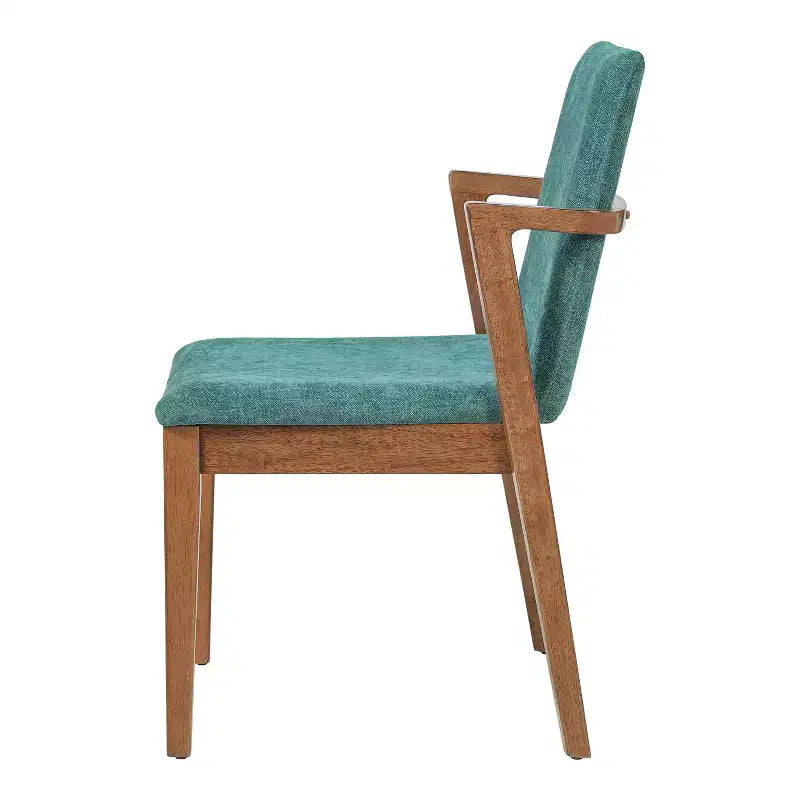 Sedie da pranzo moderne in similpelle noce e beige, set da 2