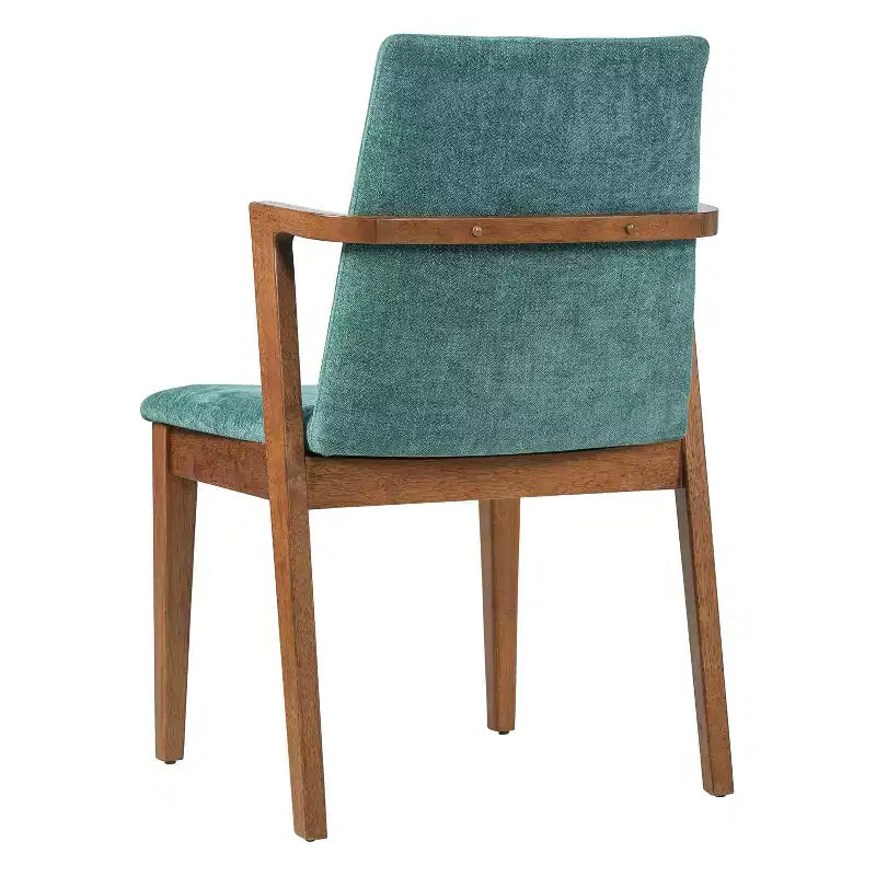 Sedie da pranzo moderne in similpelle noce e beige, set da 2