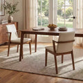 Christopher Knight Home Chaiwat Modern Rubberwood Upholstered Dining Chairs with Backrest