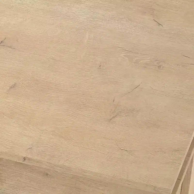 Tavolino rettangolare nero/marrone/rovere con cassetto portaoggetti