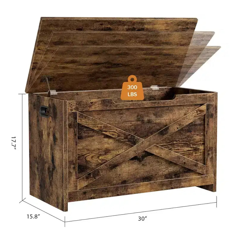 Panca contenitore bianca con coperchio sollevabile, 1 posto, MDF, 76 cm L