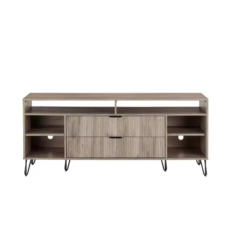 Manhattan Comfort 63" Dumbo TV Stand for TVs up to 60" Rustic Gray