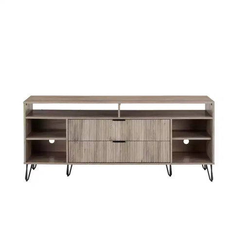 Manhattan Comfort 63" Dumbo TV Stand for TVs up to 60" Rustic Gray