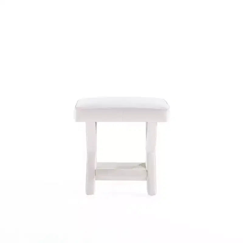 Pouf in Velluto Grigio/Verde a Quadrato, Posto Singolo
