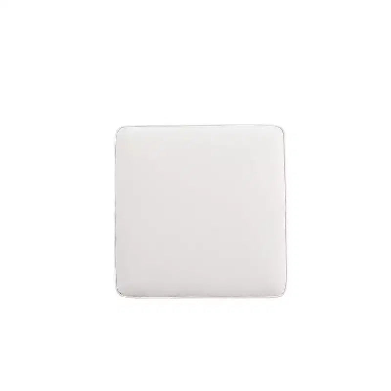Pouf in Velluto Grigio/Verde a Quadrato, Posto Singolo