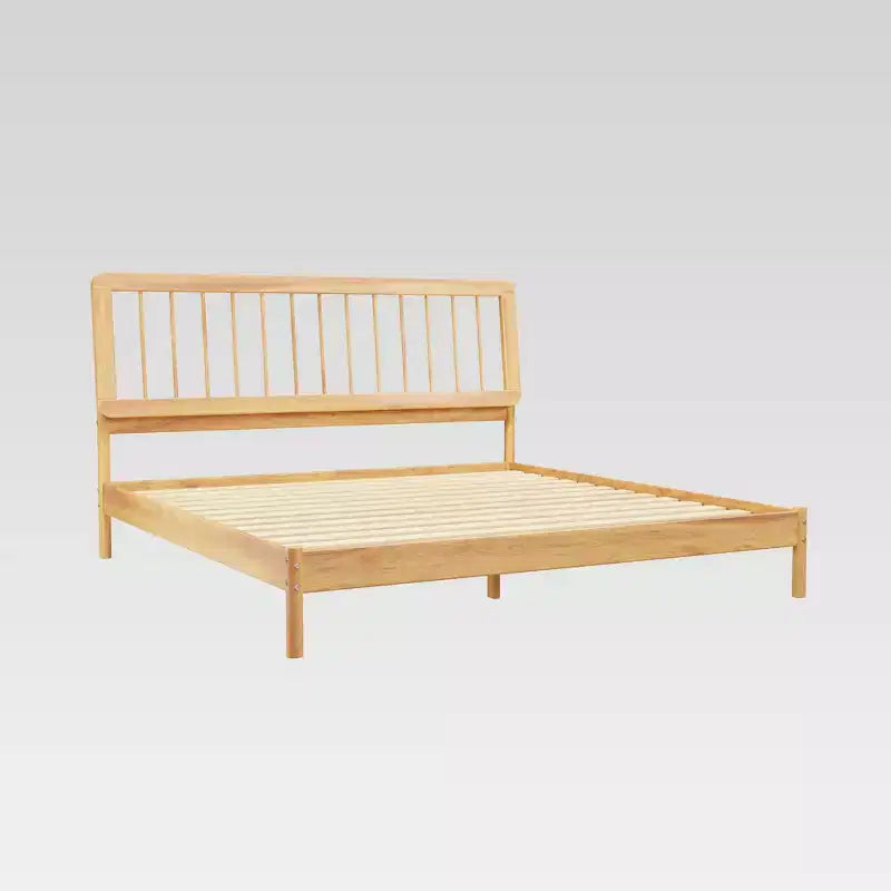 Testata letto a fuso in pino nero/caramello/naturale, King, 2 persone