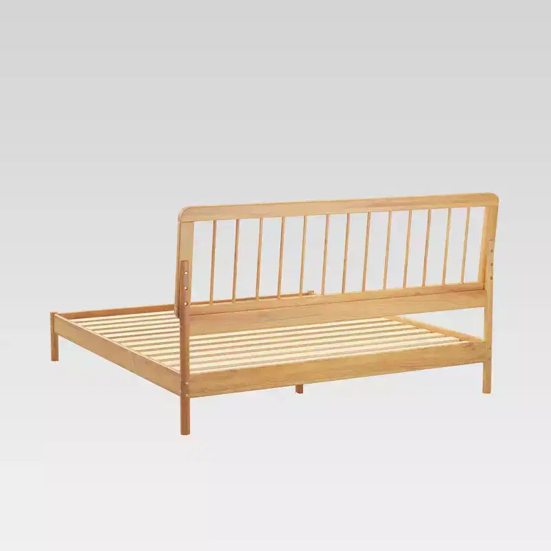 Testata letto a fuso in pino nero/caramello/naturale, King, 2 persone