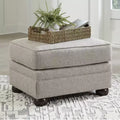 Pouf rettangolare imbottito grigio e marrone, 1 posto