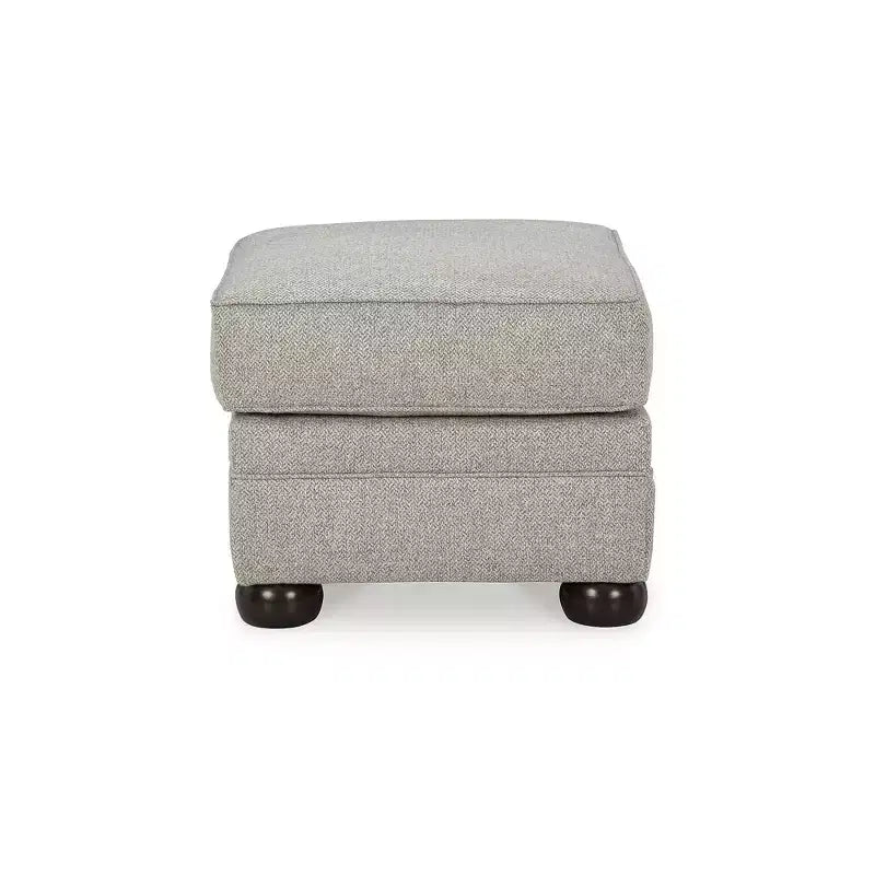 Pouf rettangolare imbottito grigio e marrone, 1 posto