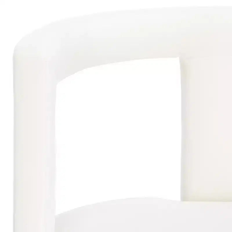 Poltrona senza braccioli color crema, 1 posto