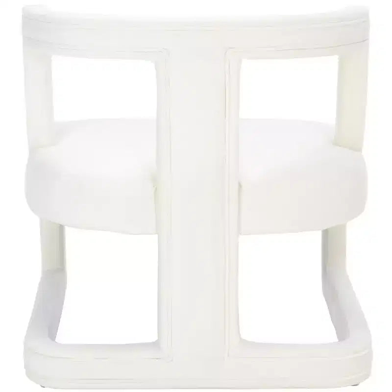 Poltrona senza braccioli color crema, 1 posto