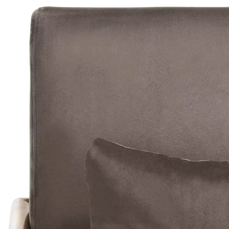 Poltrona di design in velluto tortora scuro, struttura oro, 1 posto