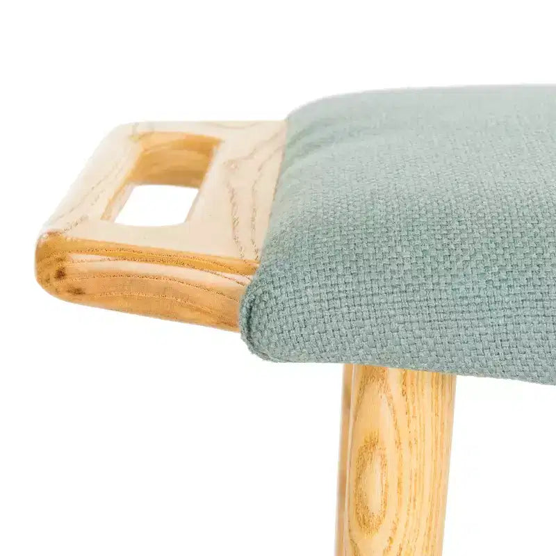 Sgabello d'accento imbottito Beige/Blu, Posti 1