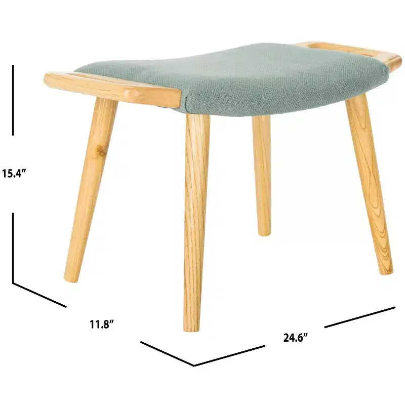 Sgabello d'accento imbottito Beige/Blu, Posti 1