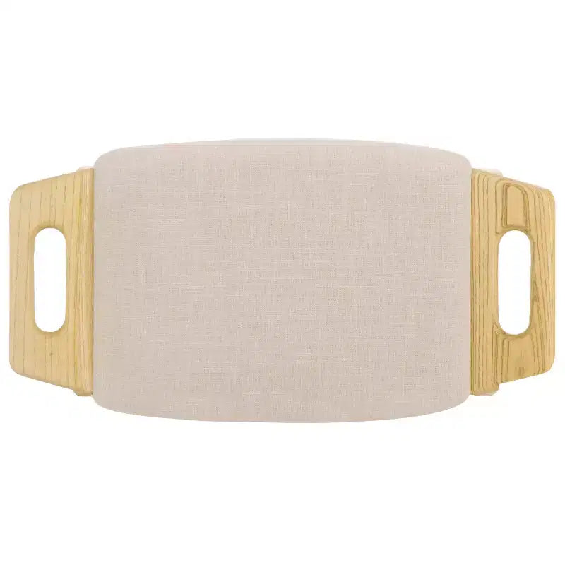 Sgabello d'accento imbottito Beige/Blu, Posti 1