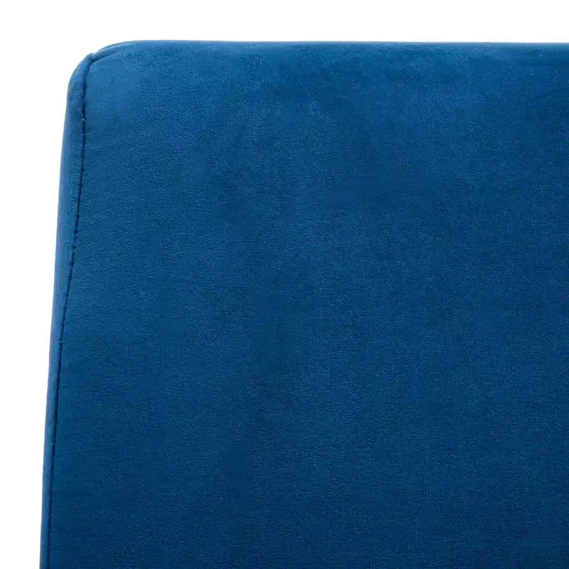 Divano letto futon pieghevole in tonalità Cipria / Cognac / Blu Notte, 2 posti