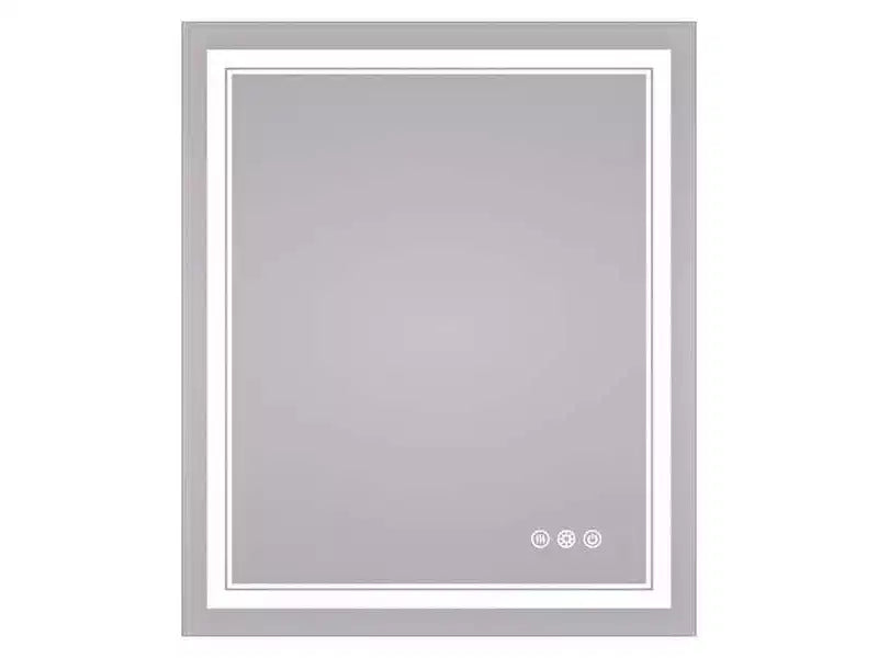 Specchio da bagno da parete rotondo a LED Keonjinn, 3 temperature di colore dimmerabili, anti-appannamento