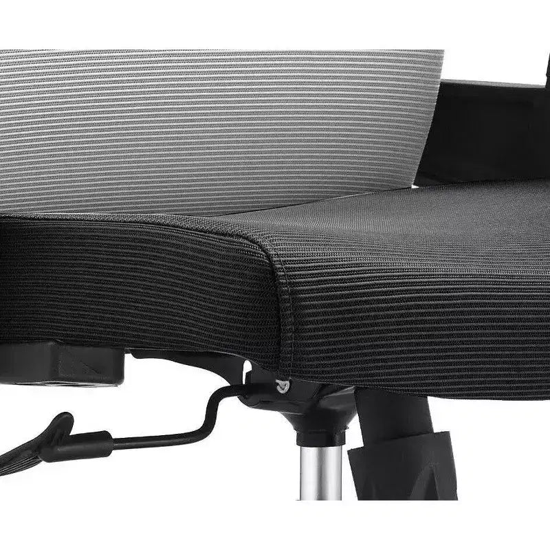 Sedia da ufficio ergonomica in rete, monoposto, girevole e inclinabile