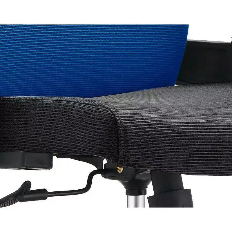 Sedia da ufficio ergonomica in rete, monoposto, girevole e inclinabile