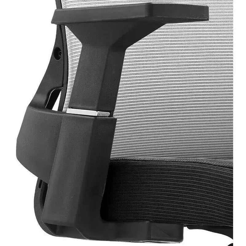 Sedia da ufficio ergonomica in rete, monoposto, girevole e inclinabile