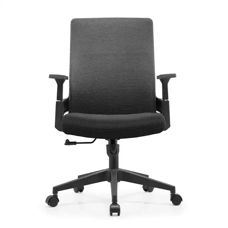 Sedia da ufficio ergonomica in rete, monoposto, girevole e inclinabile