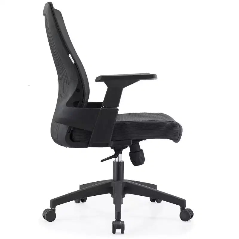 Sedia da ufficio ergonomica in rete, monoposto, girevole e inclinabile