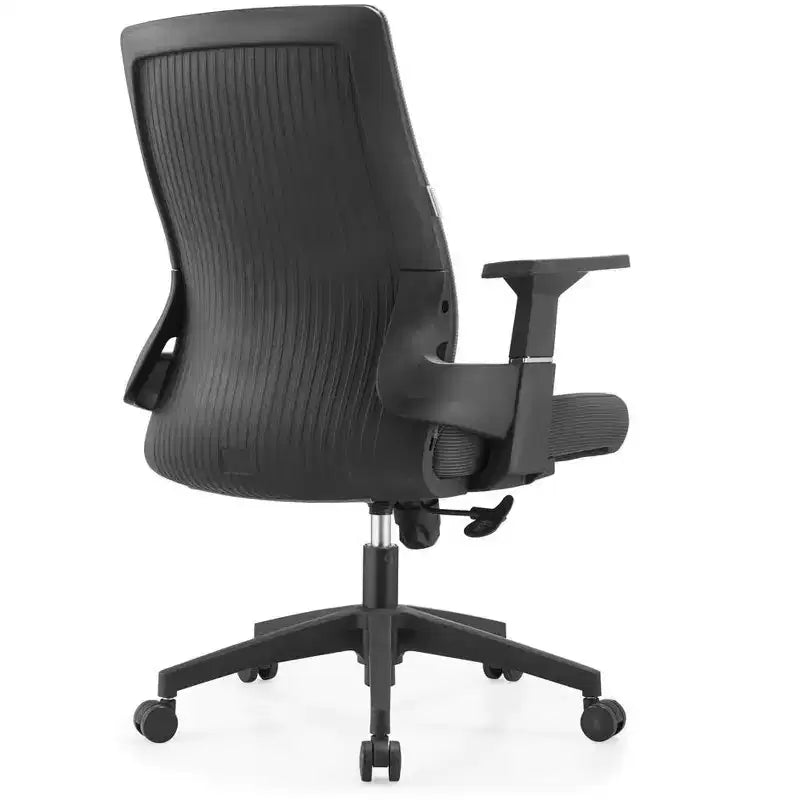 Sedia da ufficio ergonomica in rete, monoposto, girevole e inclinabile