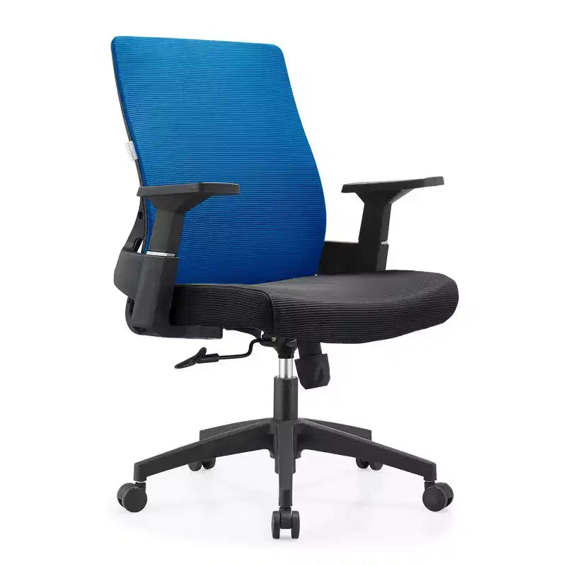 Sedia da ufficio ergonomica in rete, monoposto, girevole e inclinabile