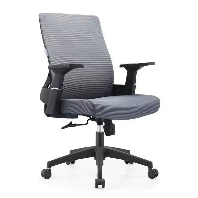 Sedia da ufficio ergonomica in rete, monoposto, girevole e inclinabile