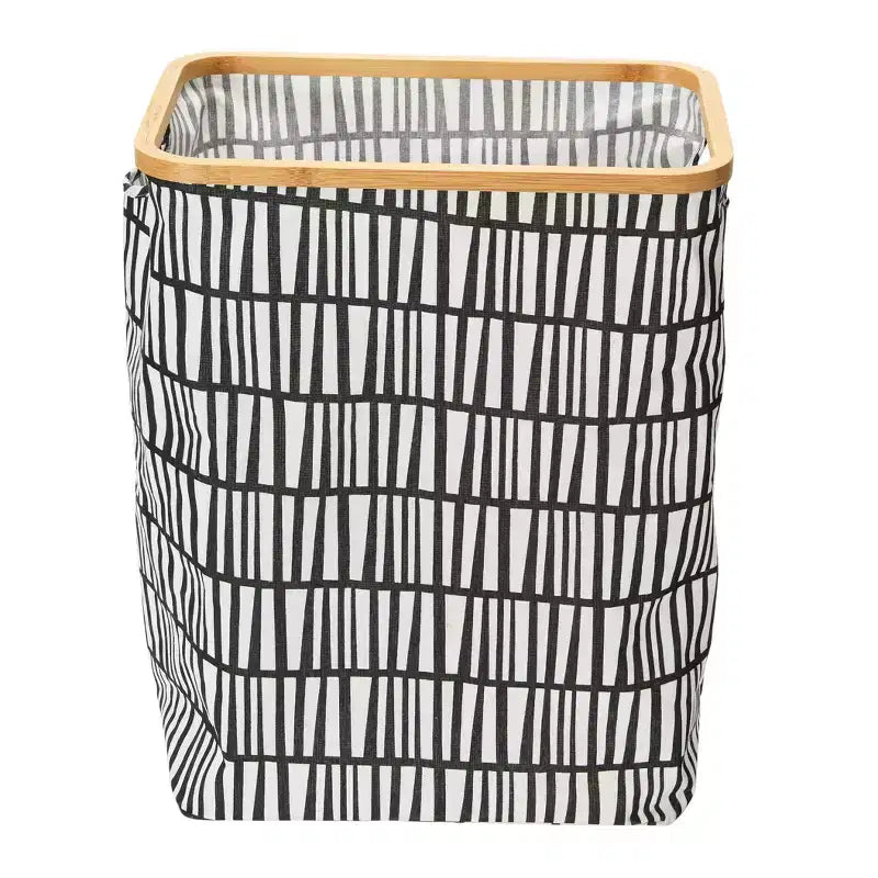 Cesta portabiancheria rettangolare in bambù naturale, singola