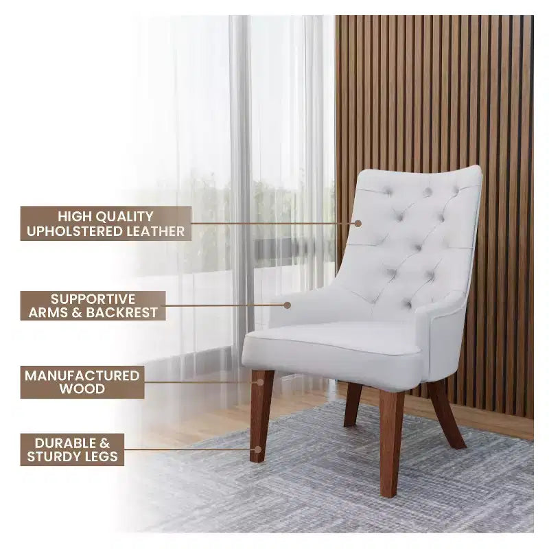 Sedia da pranzo imbottita a schienale alto capitonné | Grigio Carbone, Grigio Chiaro e Tortora | Singola, Set da 2 e Set da 4