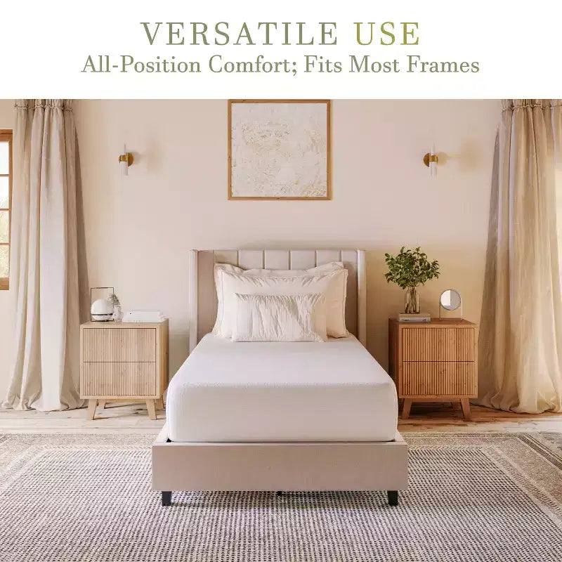Materasso in memory foam bianco in scatola, 25 cm, 1 persona